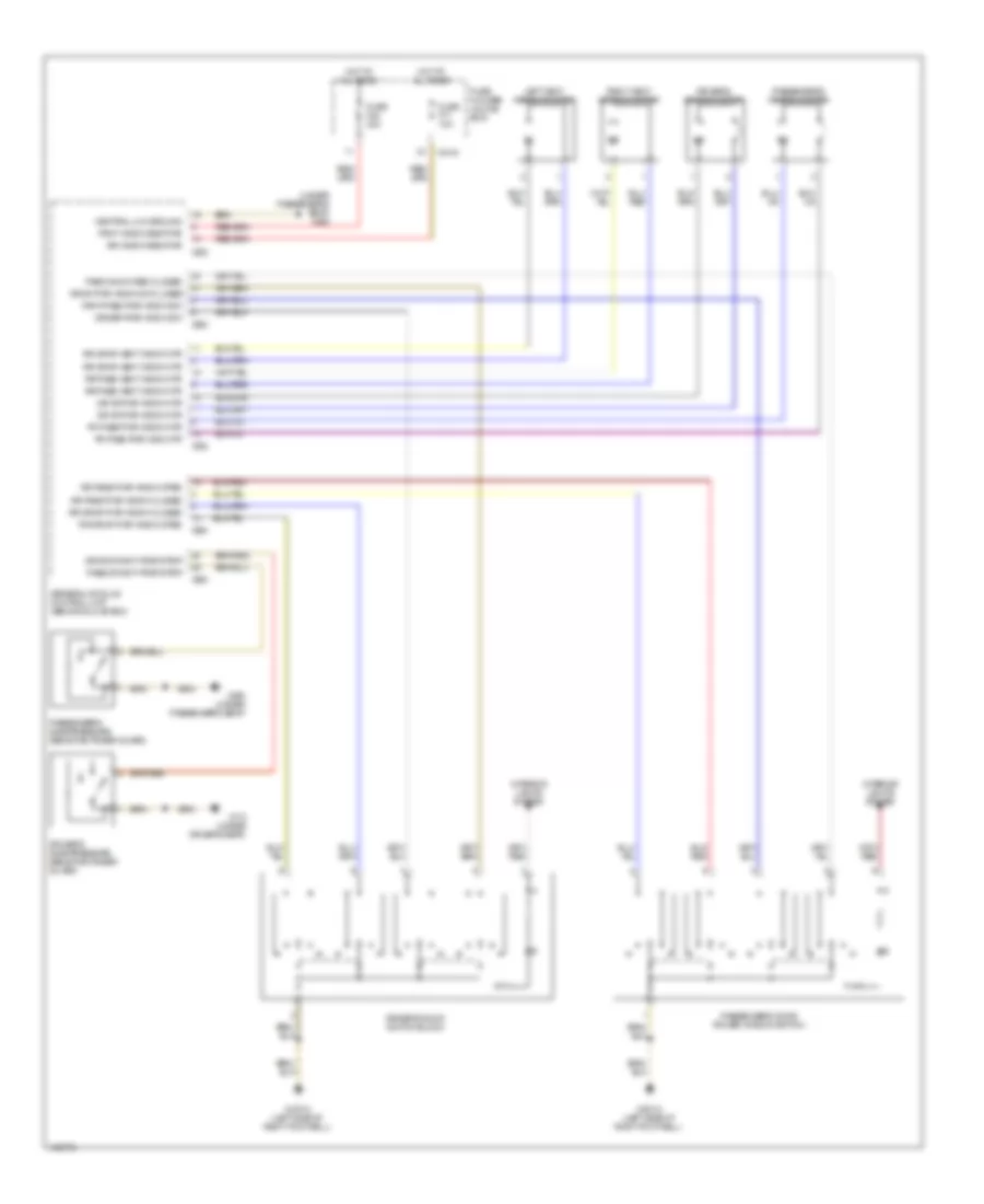 Power Windows Wiring Diagram Except Convertible for BMW 325Ci 2006