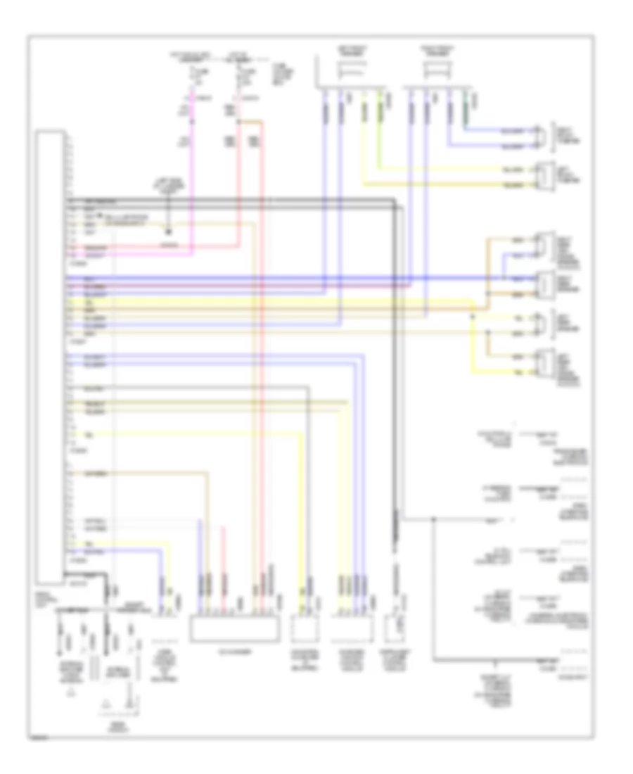 Radio Wiring Diagram with Base Radio with Monitor for BMW 325Ci 2006