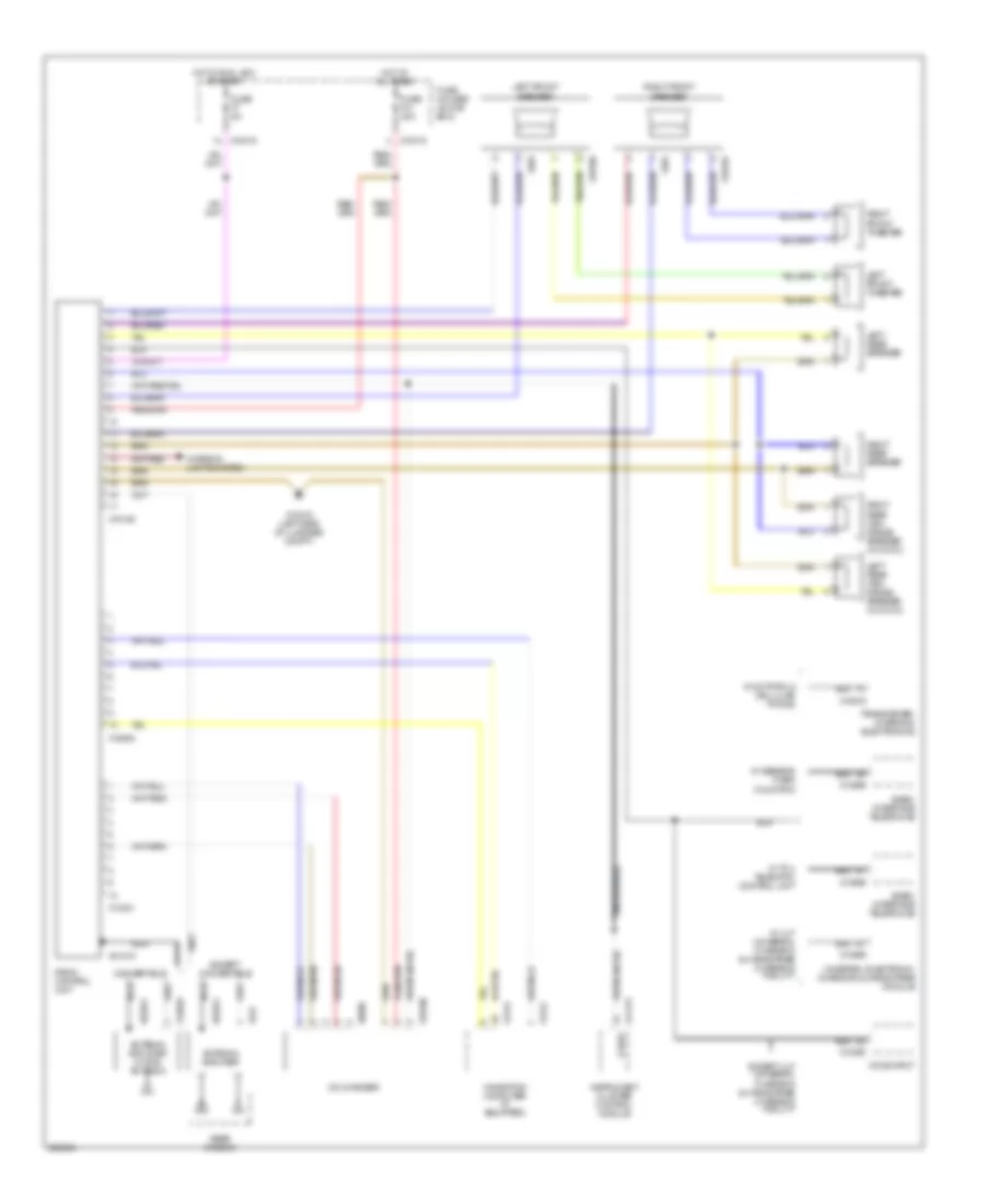 Radio Wiring Diagram with Base Radio without Monitor for BMW 325Ci 2006