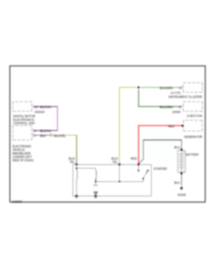 Starting Wiring Diagram for BMW 325Ci 2006