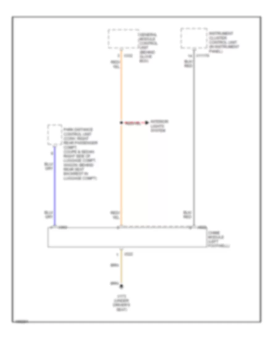 Chime Wiring Diagram for BMW 325Ci 2006