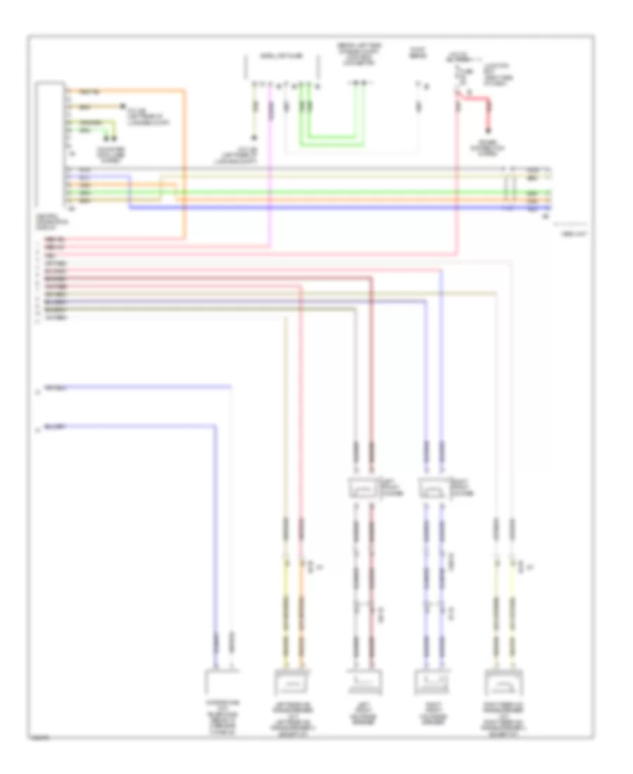 Navigation Wiring Diagram, Basic without Hifi Radio (2 of 2) for BMW 535xi 2011