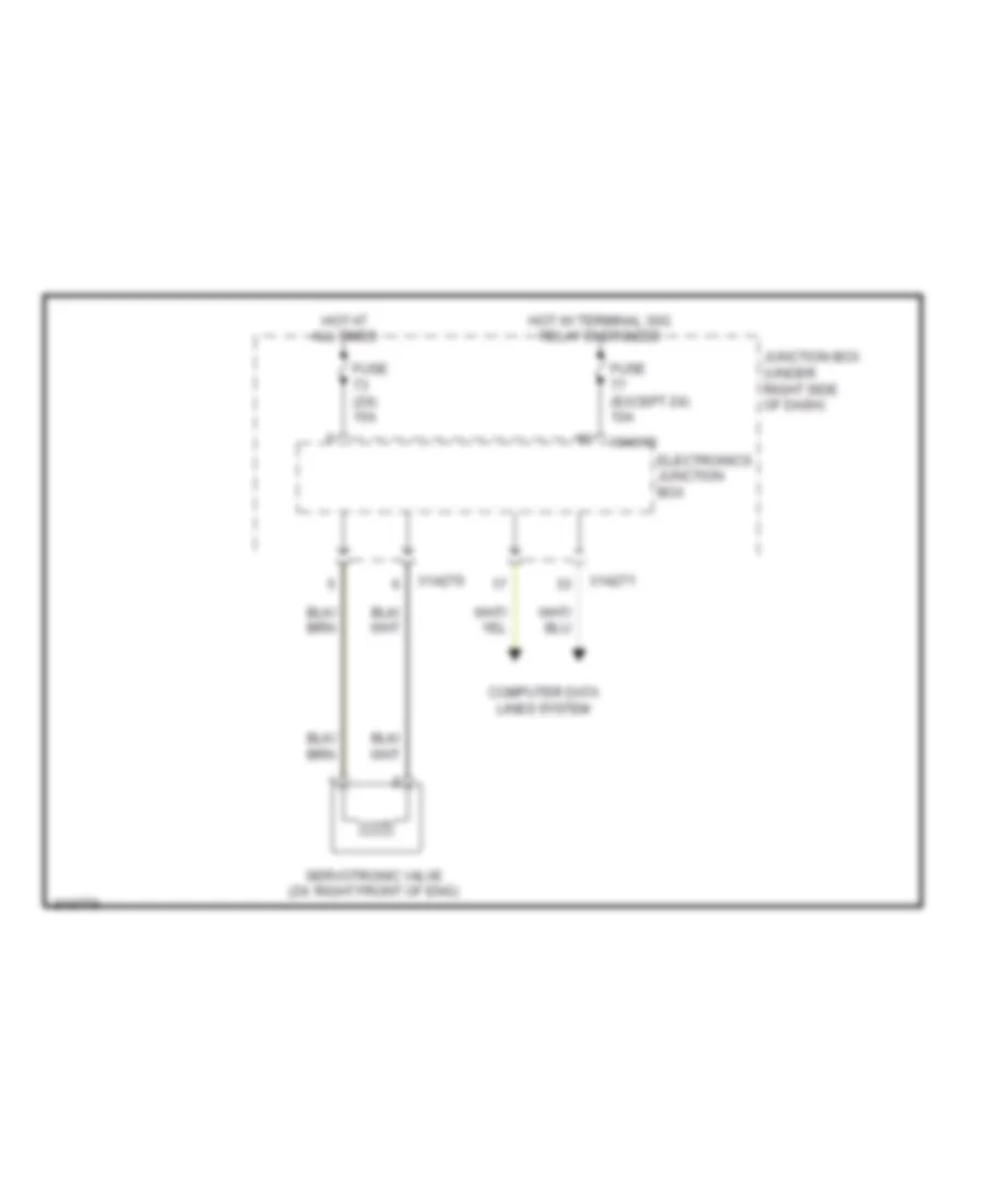 Power Steering Wiring Diagram for BMW 335d 2009