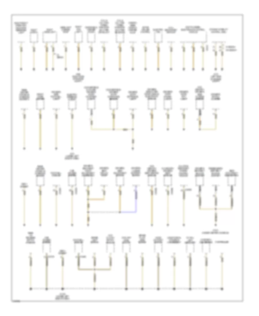 Ground Distribution Wiring Diagram (2 of 4) for BMW 335d 2009