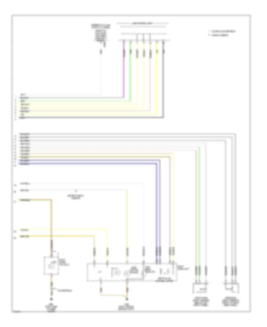 Headlamps Wiring Diagram, with Xenon Lamps (2 of 2) for BMW 335d 2009