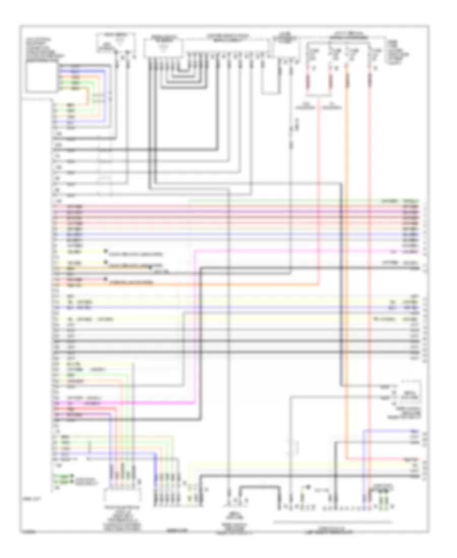 Navigation Wiring Diagram, without HIFI Radio (1 of 2) for BMW 320i 2013