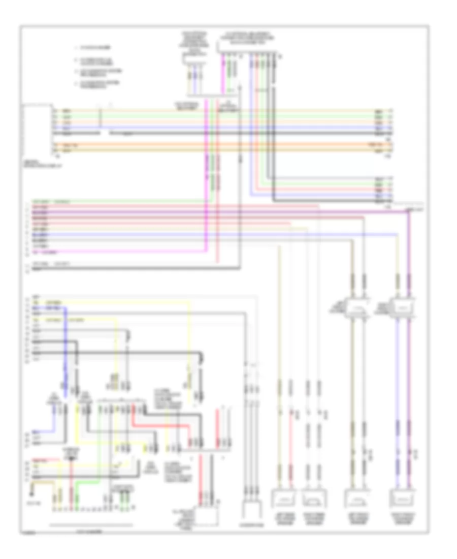 Navigation Wiring Diagram, without HIFI Radio (2 of 2) for BMW 320i 2013