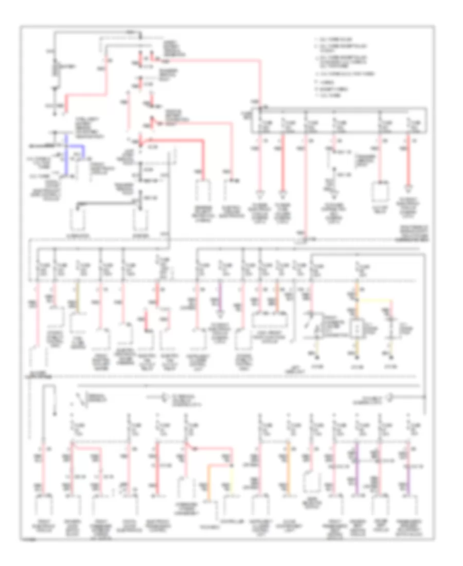 Power Distribution Wiring Diagram 1 of 4 for BMW 320i 2013