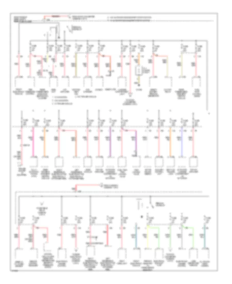 Power Distribution Wiring Diagram (3 of 4) for BMW 320i 2013