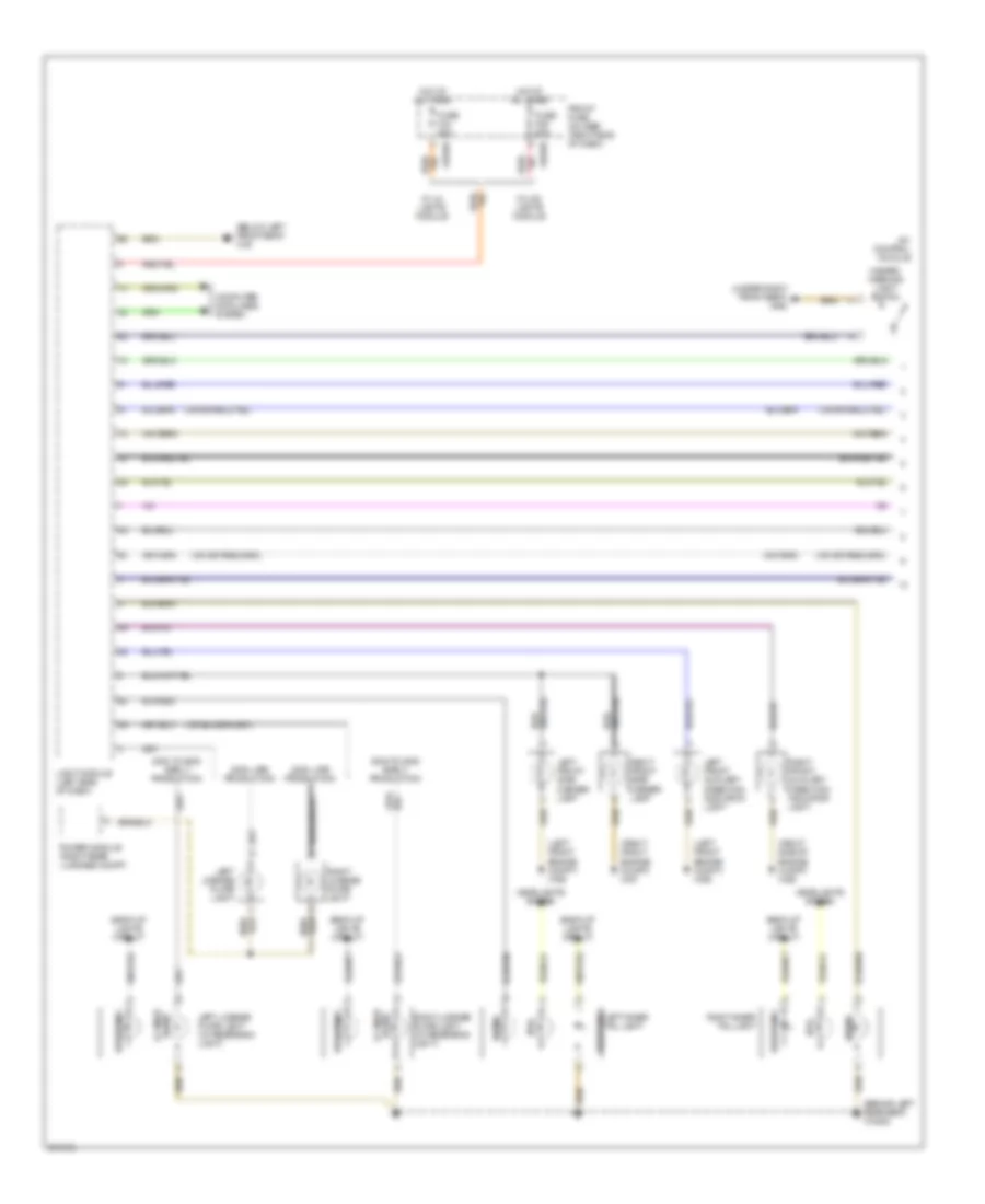 Exterior Lamps Wiring Diagram (1 of 2) for BMW 745i 2002