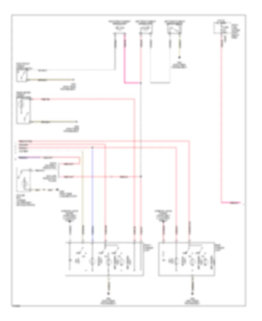 Courtesy Lamps Wiring Diagram (2 of 3) for BMW 745i 2002