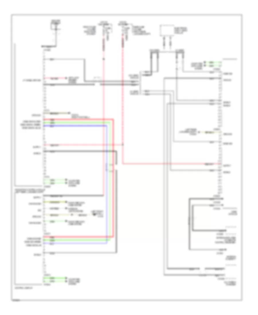 Navigation Wiring Diagram, without Rear Compartment Display for BMW 745i 2002