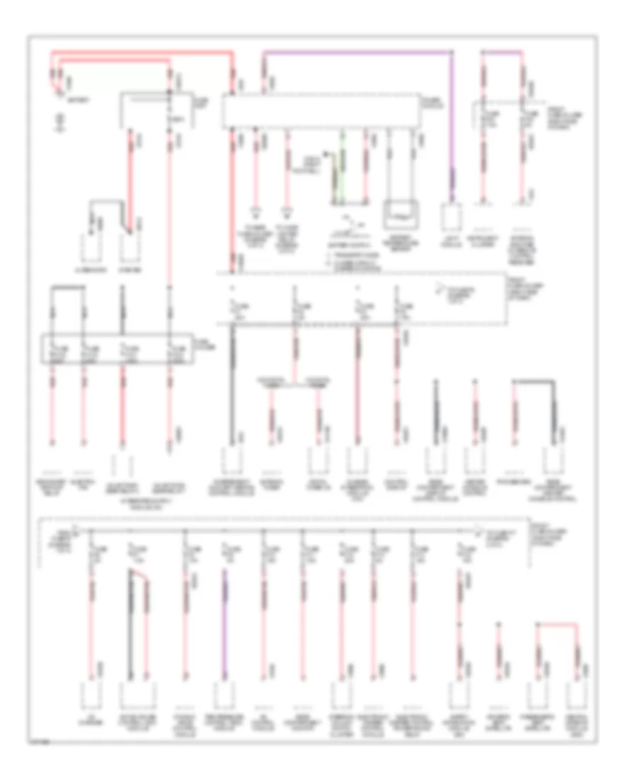 Power Distribution Wiring Diagram Early Production 1 of 3 for BMW 745i 2002