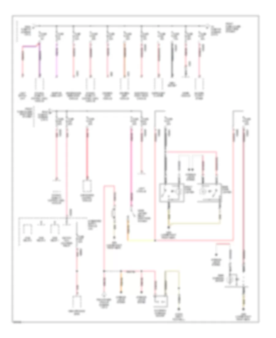 Power Distribution Wiring Diagram, Early Production (2 of 3) for BMW 745i 2002