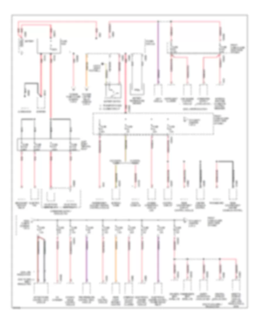 Power Distribution Wiring Diagram Late Production 1 of 3 for BMW 745i 2002