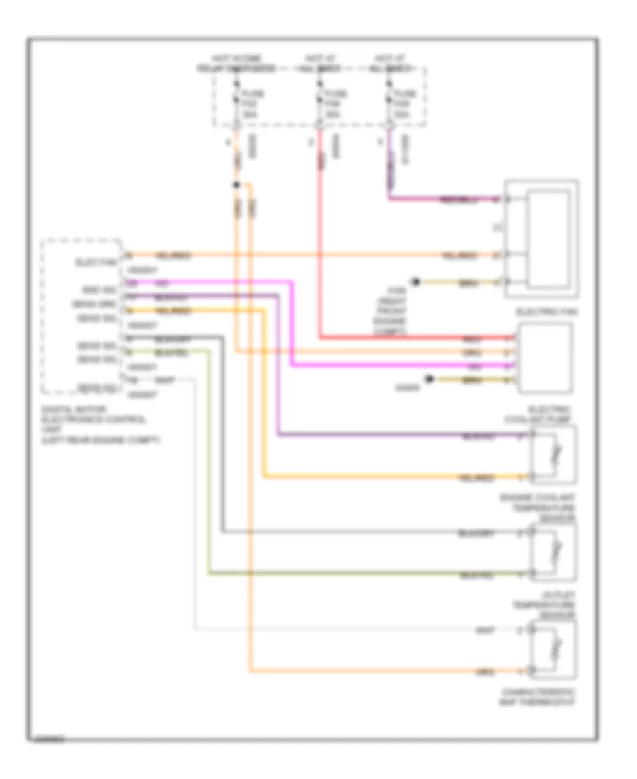 Cooling Fan Wiring Diagram for BMW 325i 2006