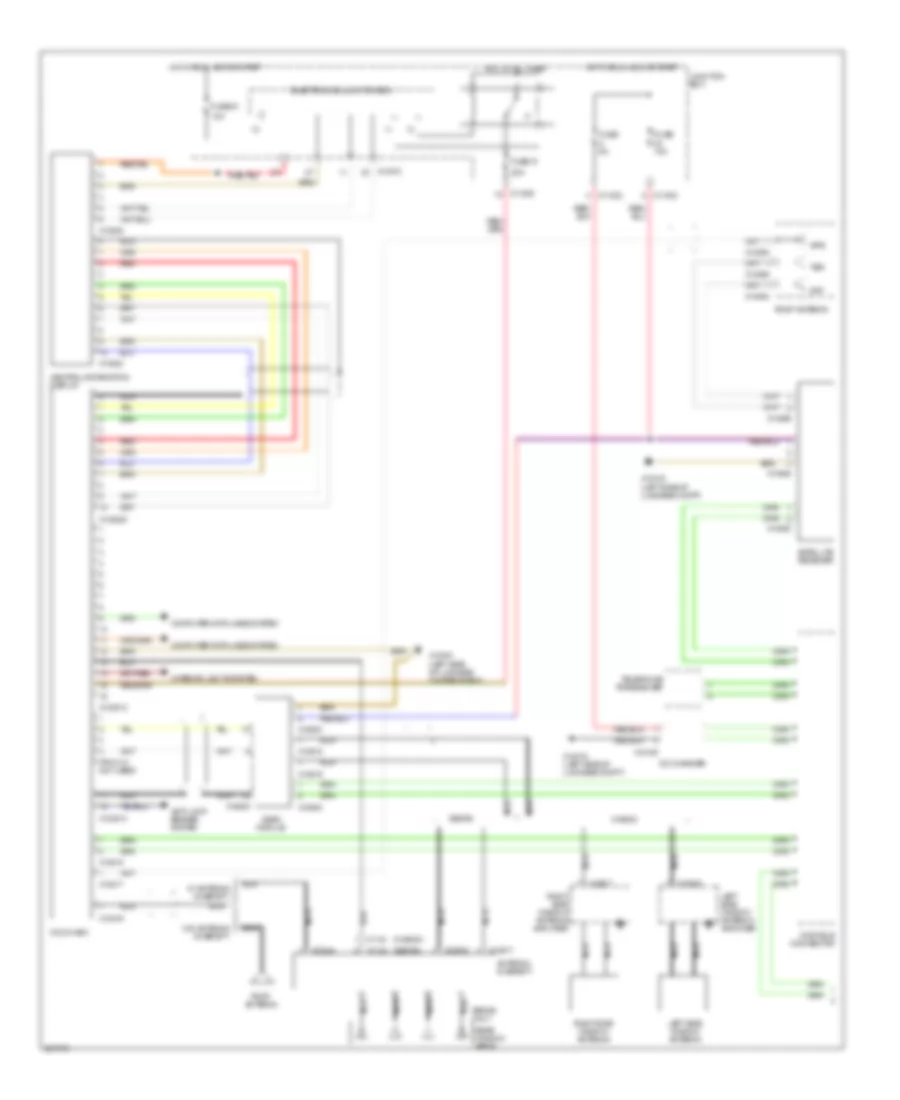 Navigation Wiring Diagram, with Top HIFI Radio (1 of 2) for BMW 325i 2006