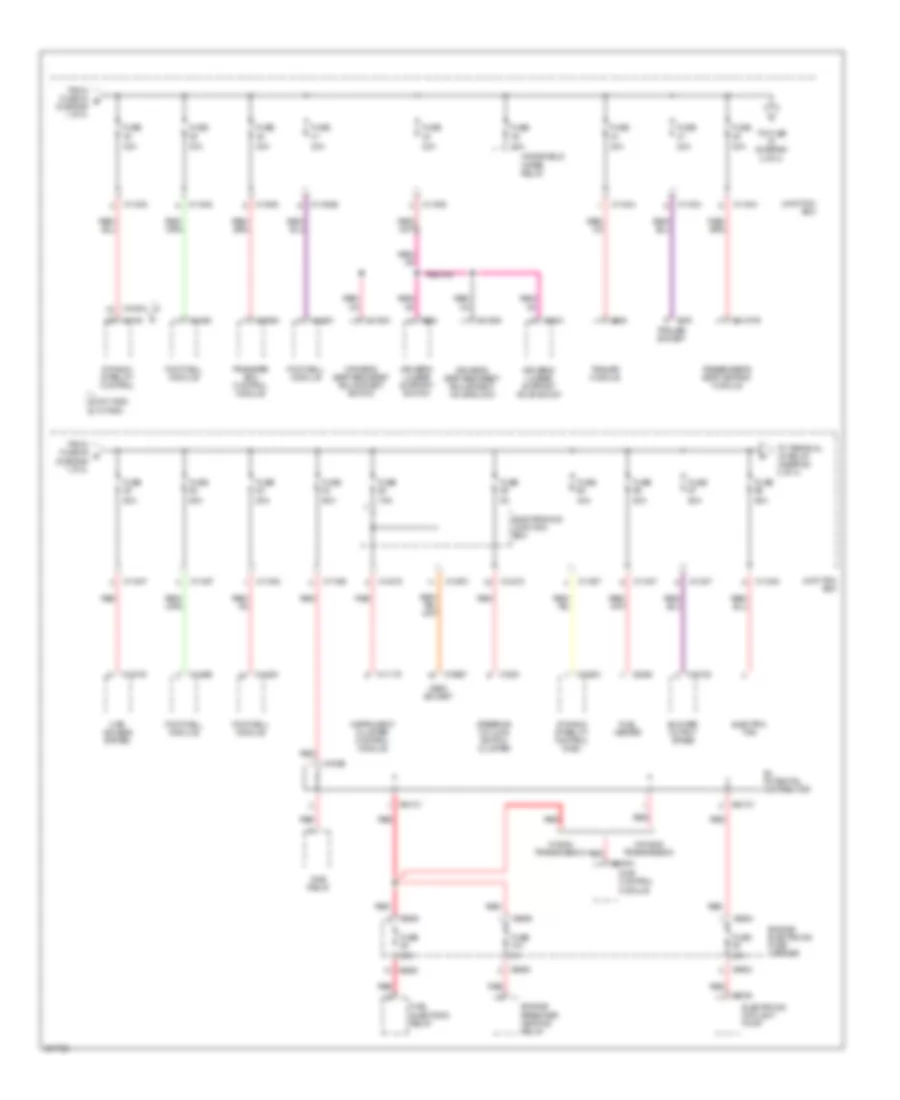 Power Distribution Wiring Diagram 2 of 4 for BMW 325i 2006