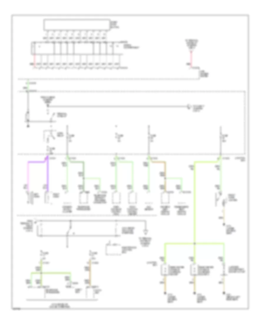 Power Distribution Wiring Diagram 3 of 4 for BMW 325i 2006