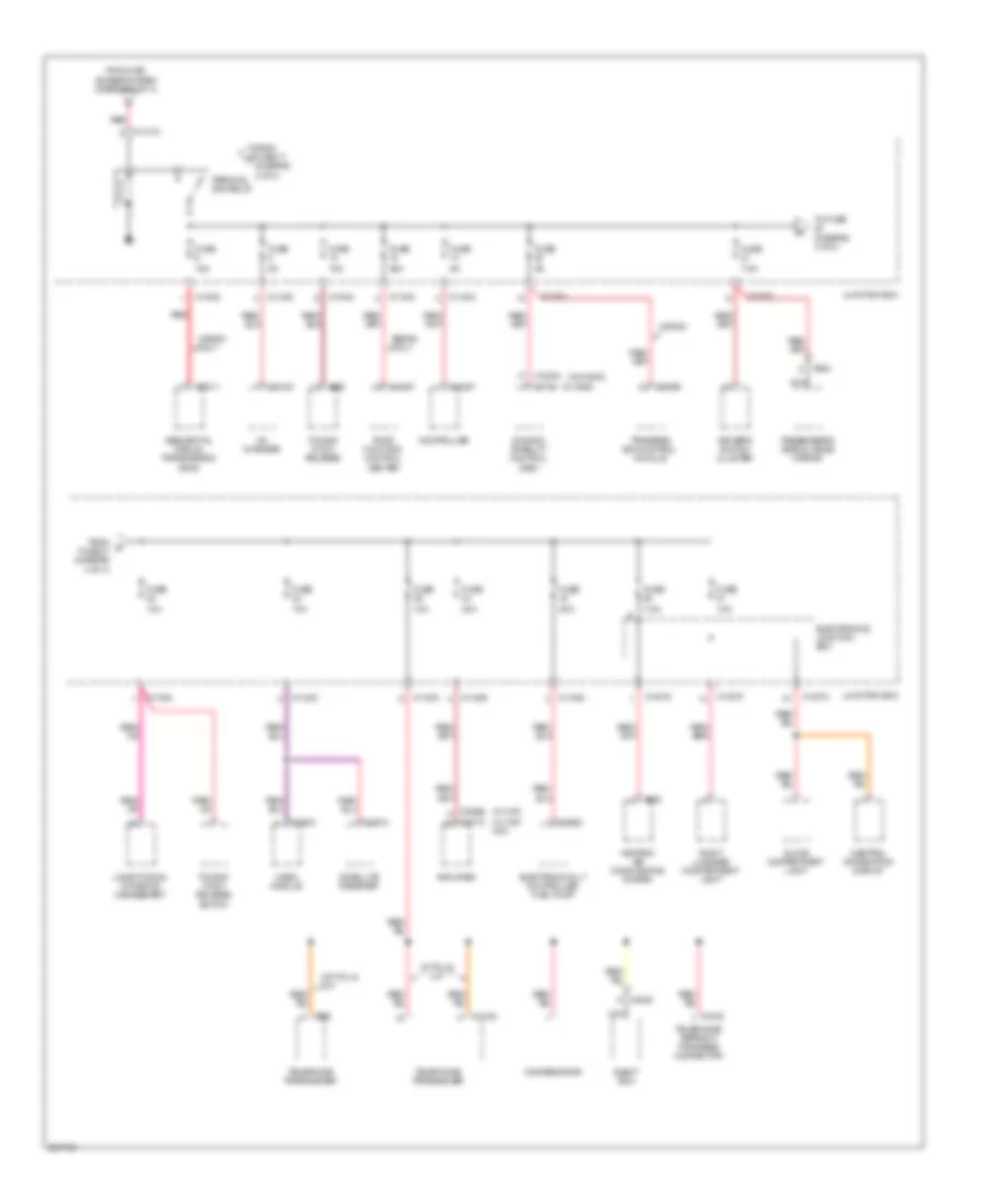 Power Distribution Wiring Diagram (4 of 4) for BMW 325i 2006