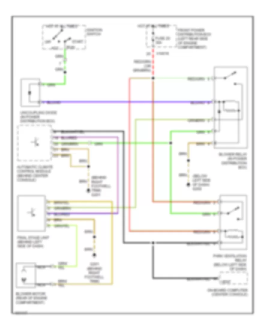 Park Ventilation Wiring Diagram for BMW 328is 1998
