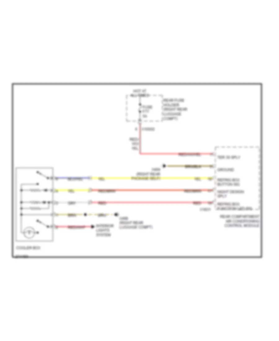 Cool Box Wiring Diagram with Rear Compartment Heater  A C for BMW 745Li 2002