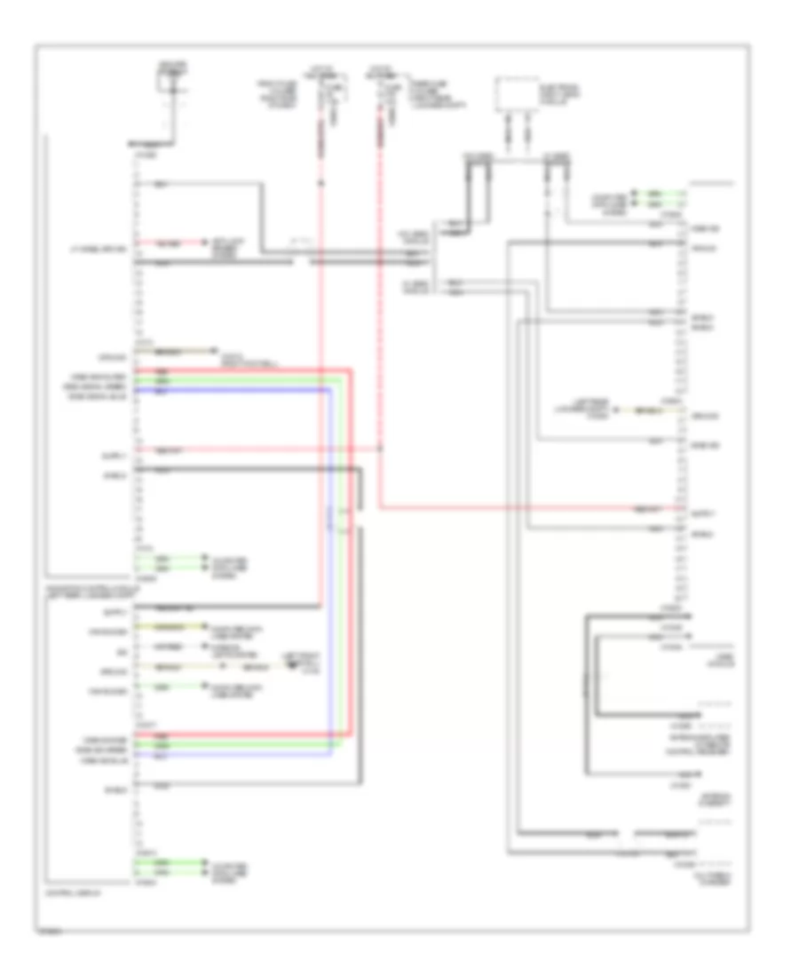 Navigation Wiring Diagram without Rear Compartment Display for BMW 745Li 2002