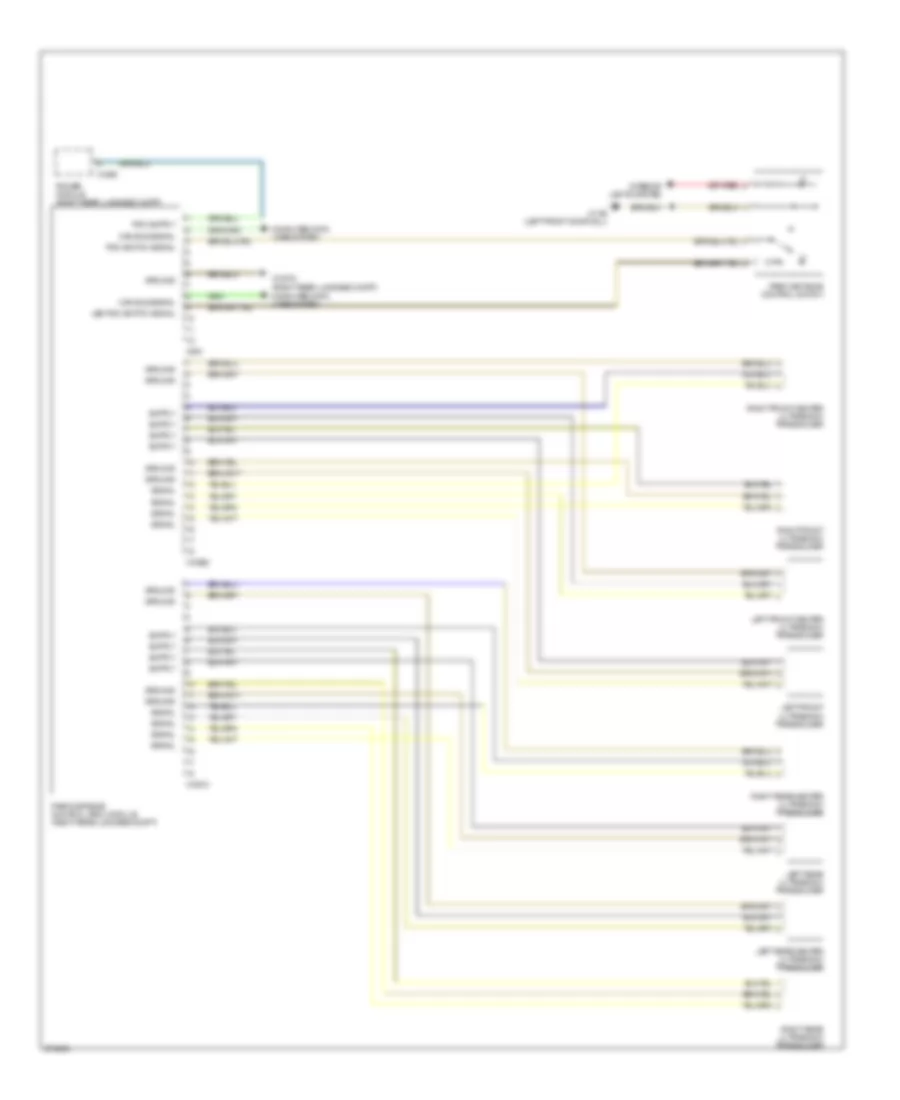 Parking Assistant Wiring Diagram for BMW 745Li 2002