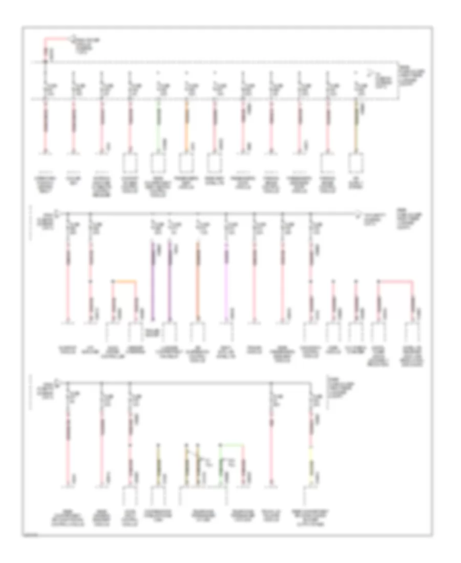 Power Distribution Wiring Diagram Late Production 3 of 3 for BMW 745Li 2002