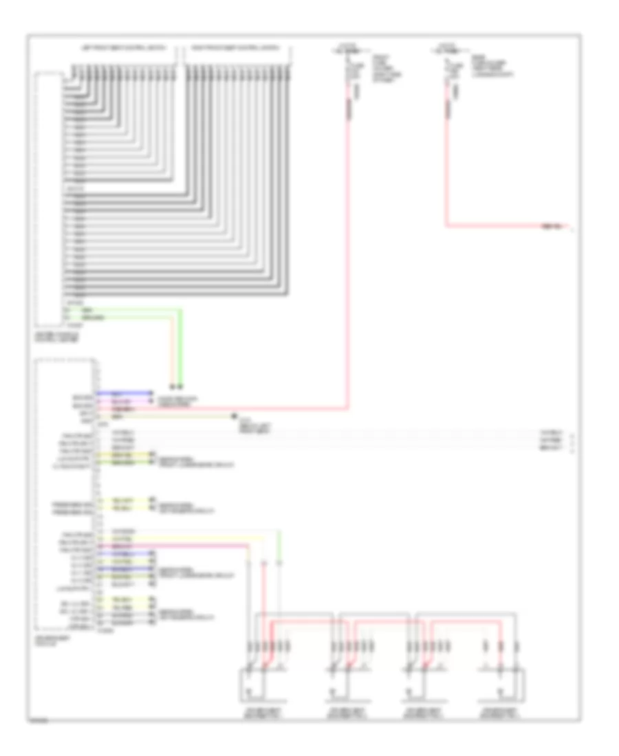 Front Seat Ventilation Wiring Diagram with Lumbar 1 of 2 for BMW 745Li 2002