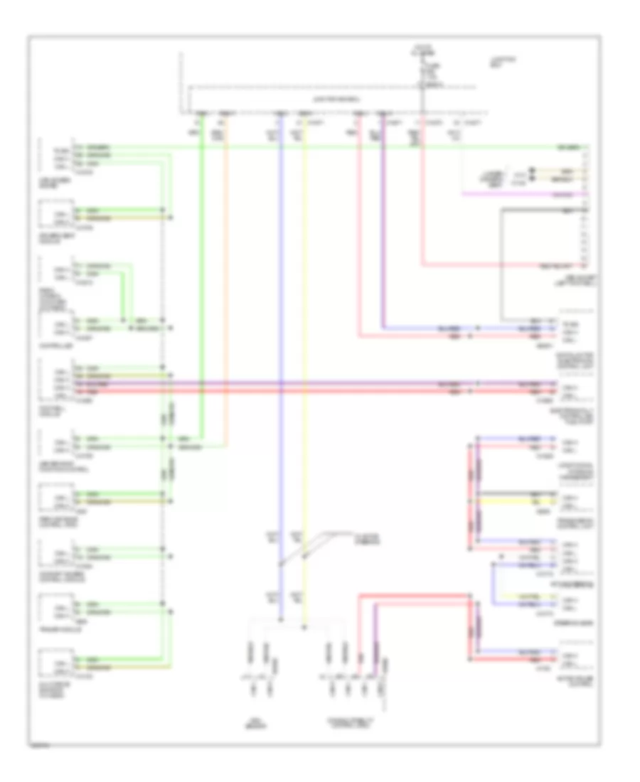 Computer Data Lines Wiring Diagram for BMW 325xi 2006