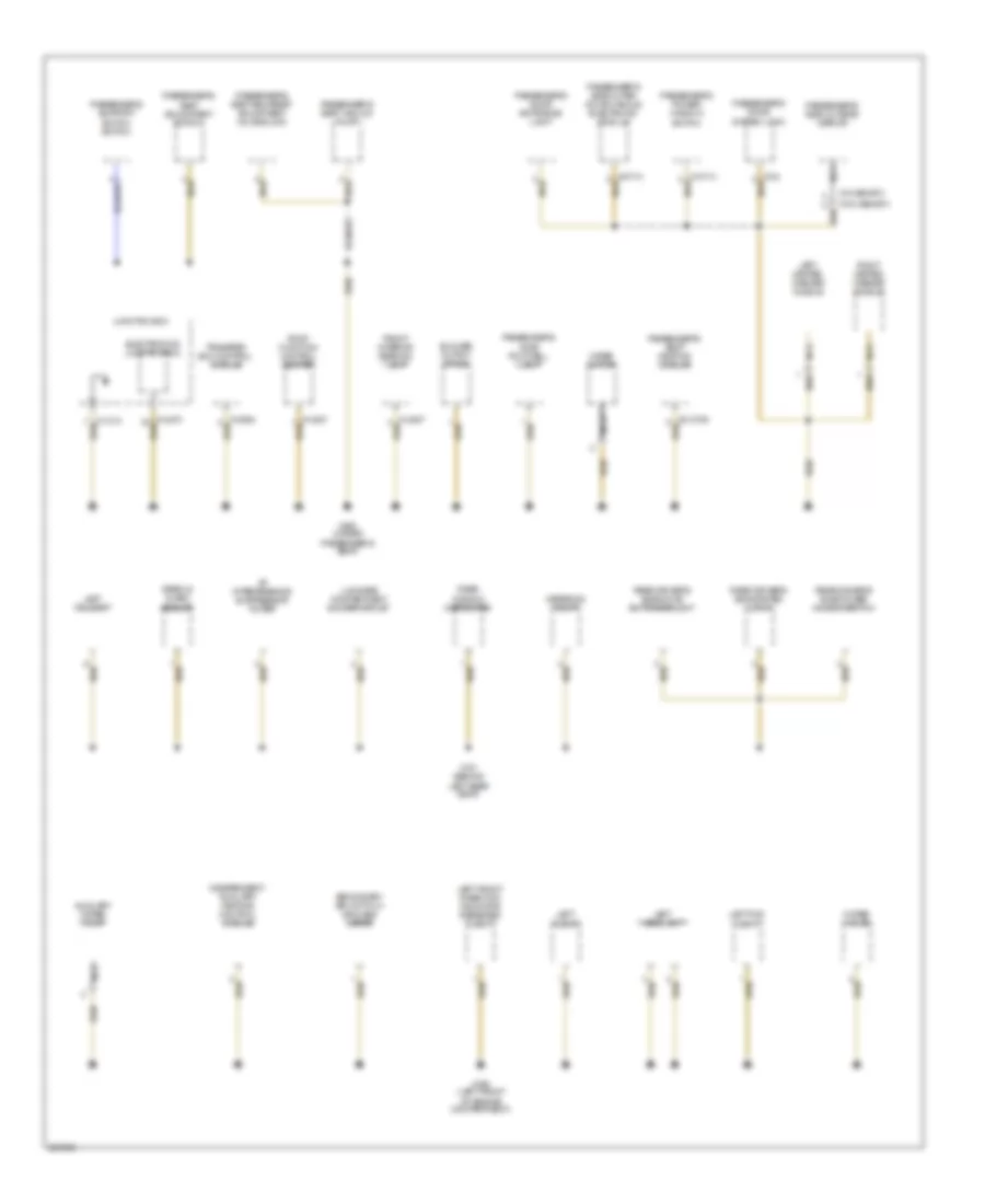 Ground Distribution Wiring Diagram 1 of 4 for BMW 325xi 2006