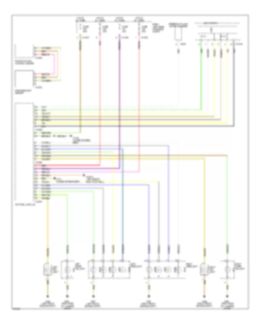 Headlamps Wiring Diagram without Xenon Lamps for BMW 325xi 2006