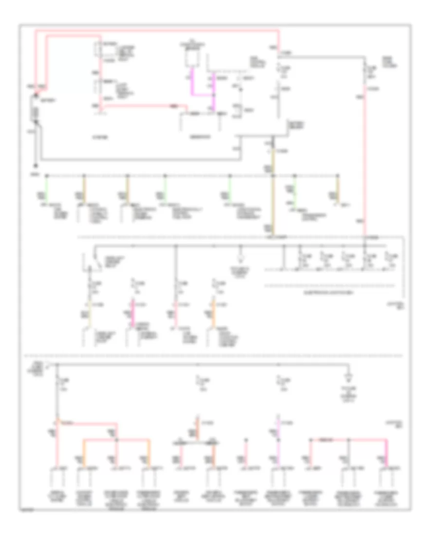 Power Distribution Wiring Diagram 1 of 4 for BMW 325xi 2006