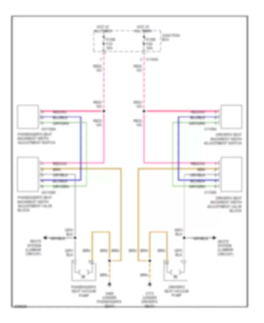 Sport Seats Wiring Diagram for BMW 325xi 2006