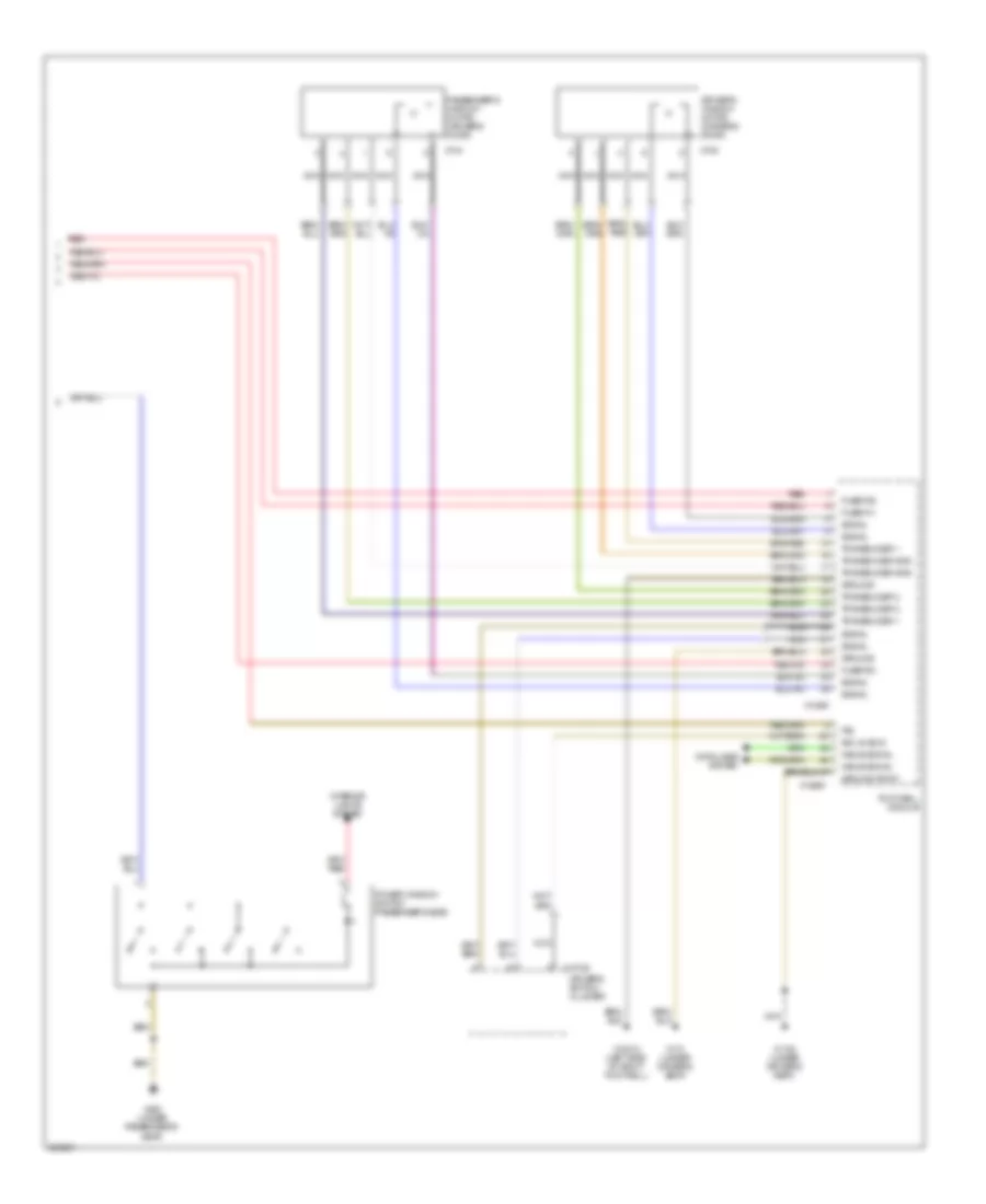 Power Windows Wiring Diagram 2 of 2 for BMW 325xi 2006