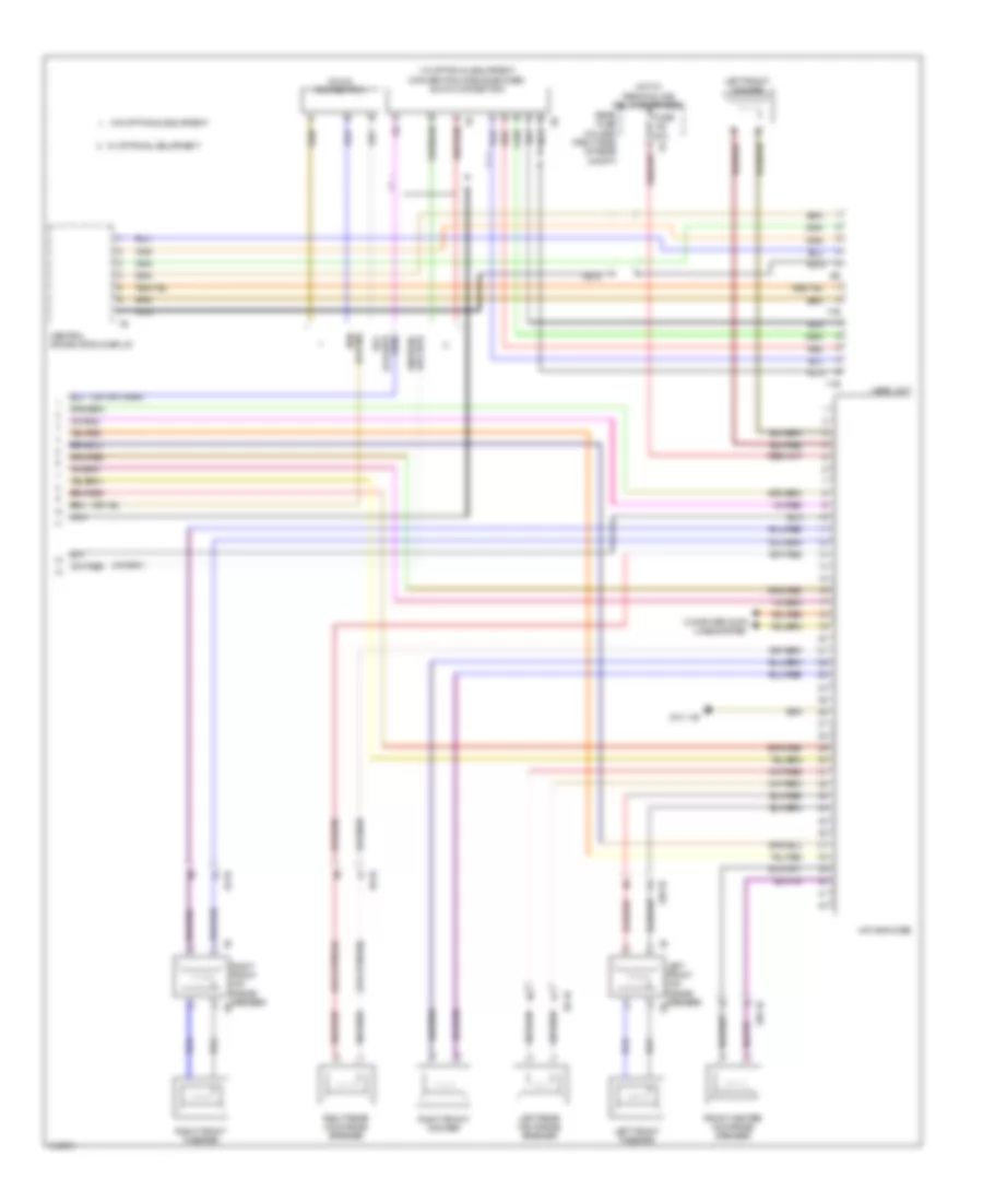 Navigation Wiring Diagram, with HIFI Radio (3 of 3) for BMW 320xi 2013