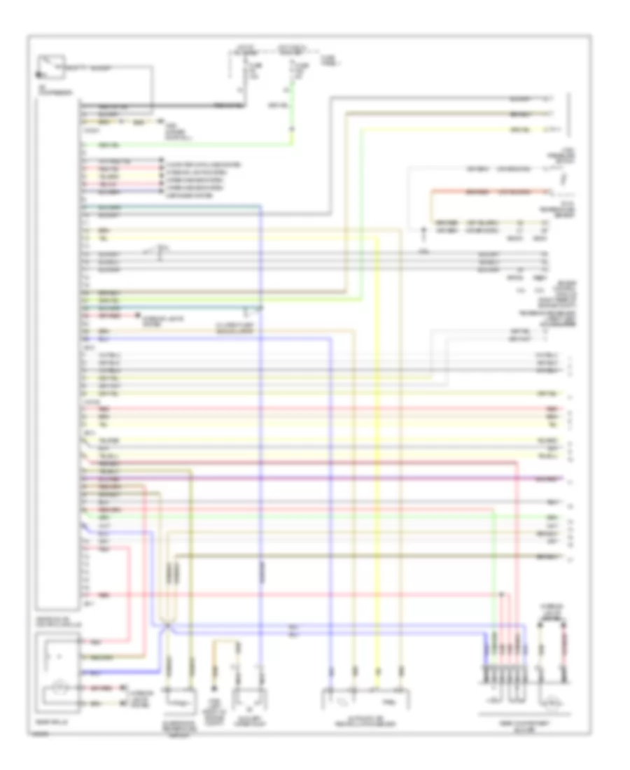 Automatic A C Wiring Diagram 1 of 2 for BMW 540i 1998