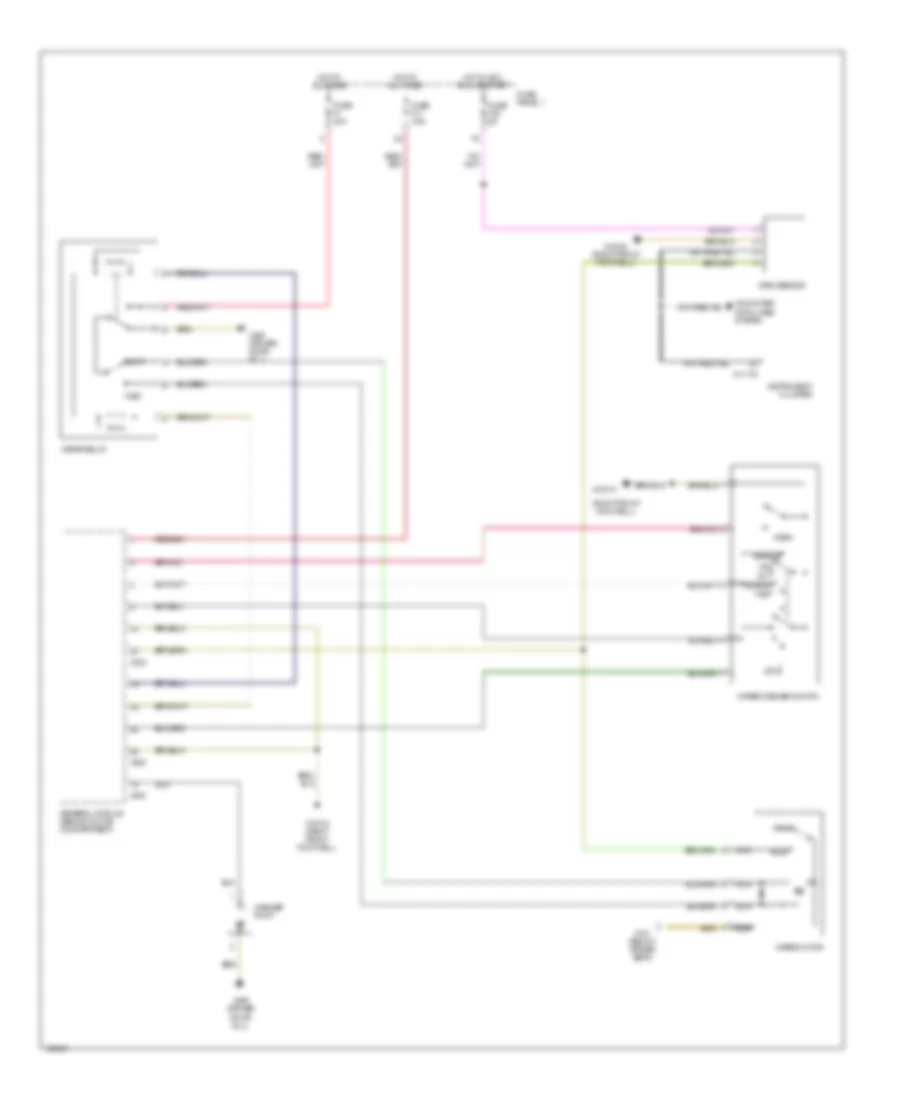 Электросхема стеклоочистителя, дворников и омывателя для BMW 540i 1998