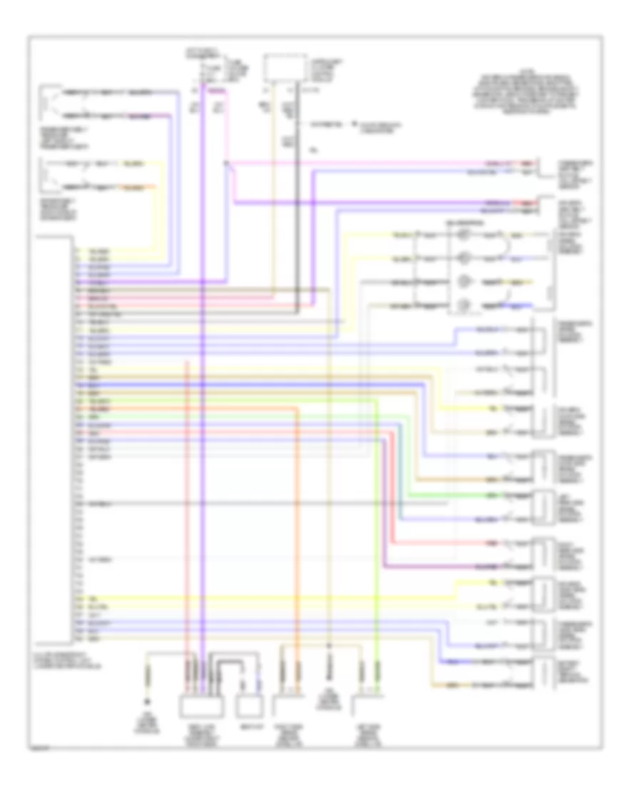 Supplemental Restraints Wiring Diagram Except Convertible for BMW 330Ci 2006