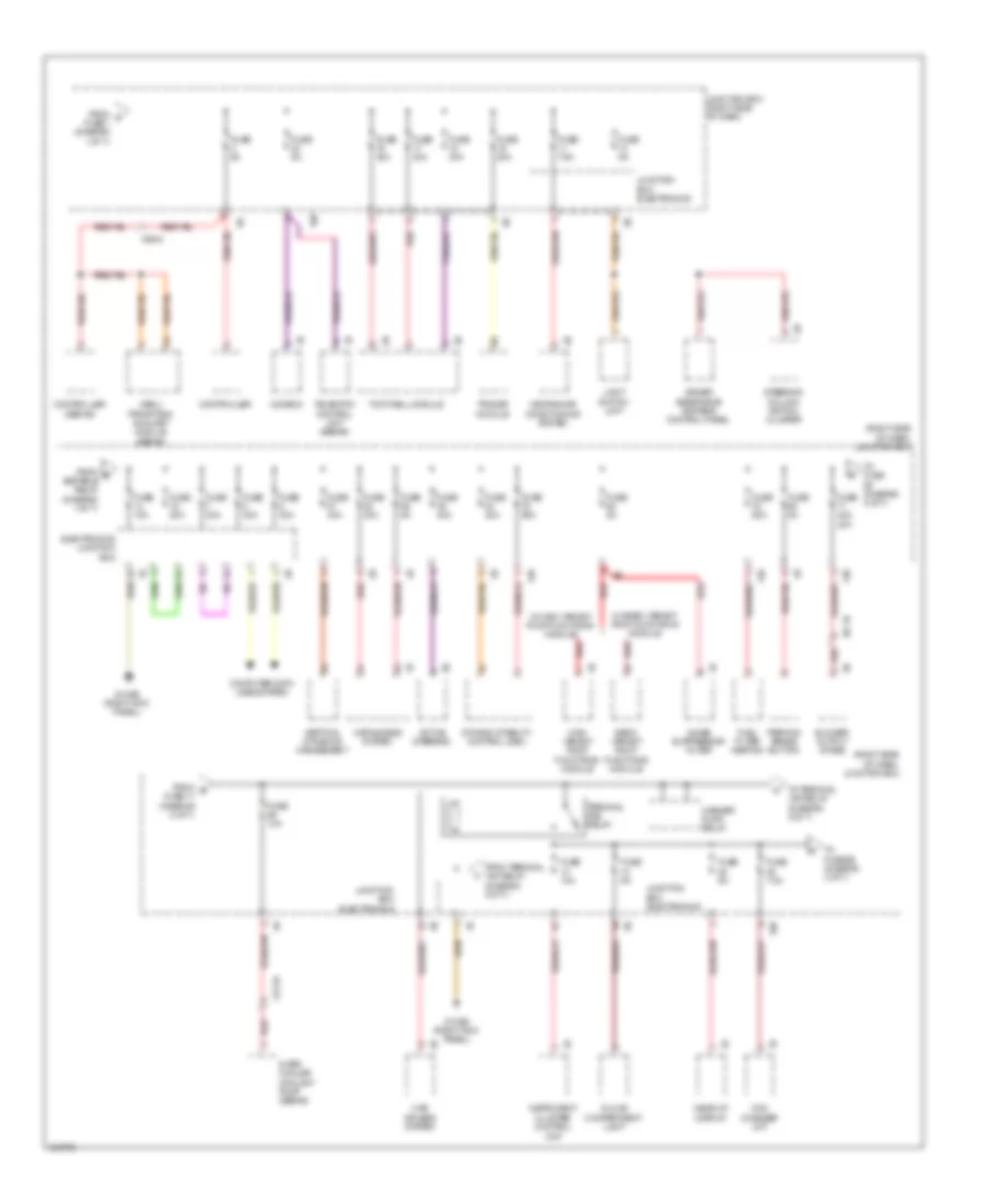 Power Distribution Wiring Diagram (2 of 7) for BMW 550i 2011