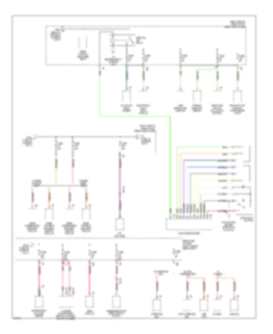 Power Distribution Wiring Diagram (7 of 7) for BMW 550i 2011