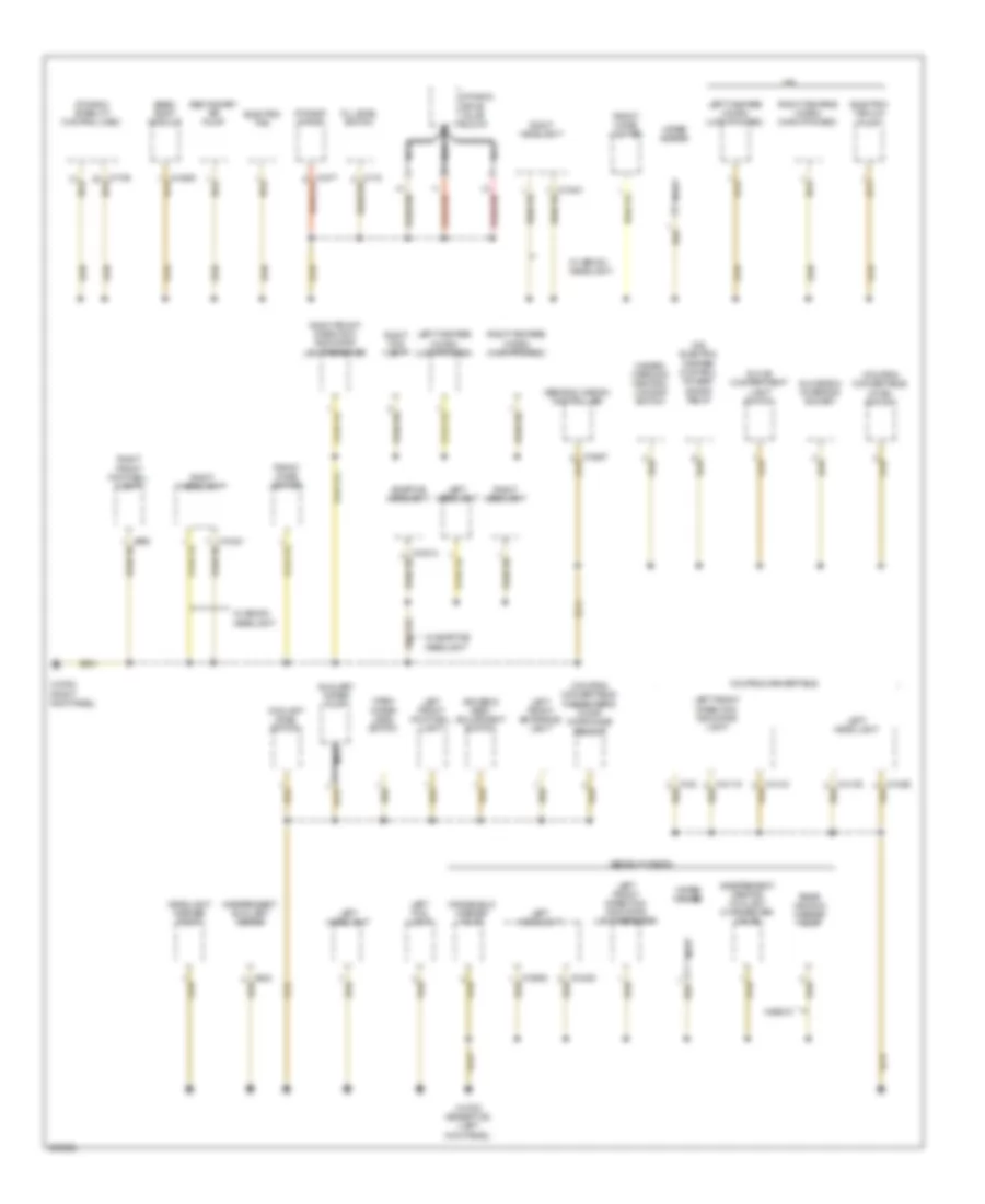 Ground Distribution Wiring Diagram 3 of 7 for BMW 528i 2009