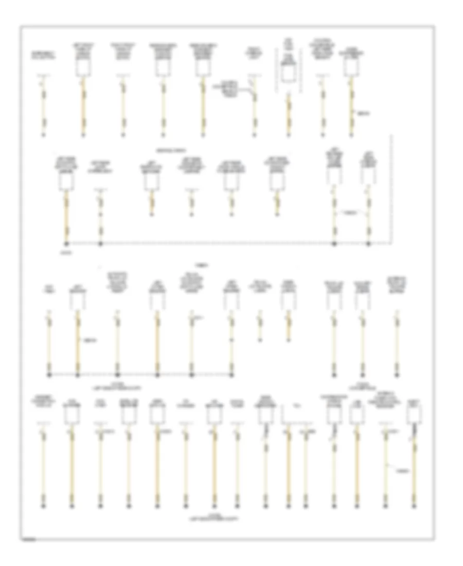 Ground Distribution Wiring Diagram (6 of 7) for BMW 528i 2009