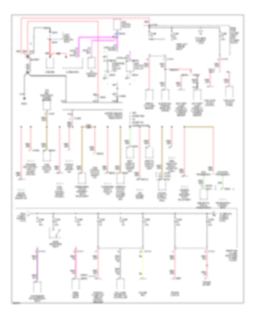 Power Distribution Wiring Diagram 1 of 6 for BMW 528i 2009