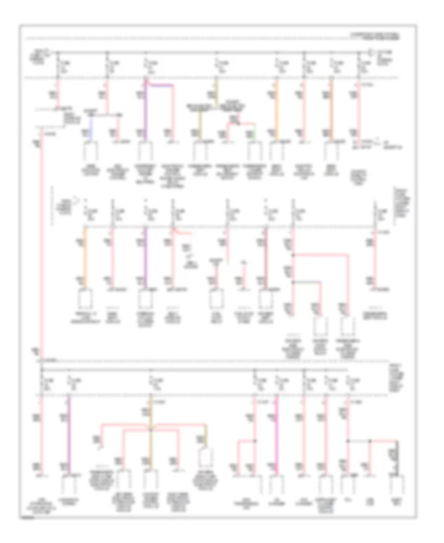 Power Distribution Wiring Diagram (6 of 6) for BMW 528i 2009