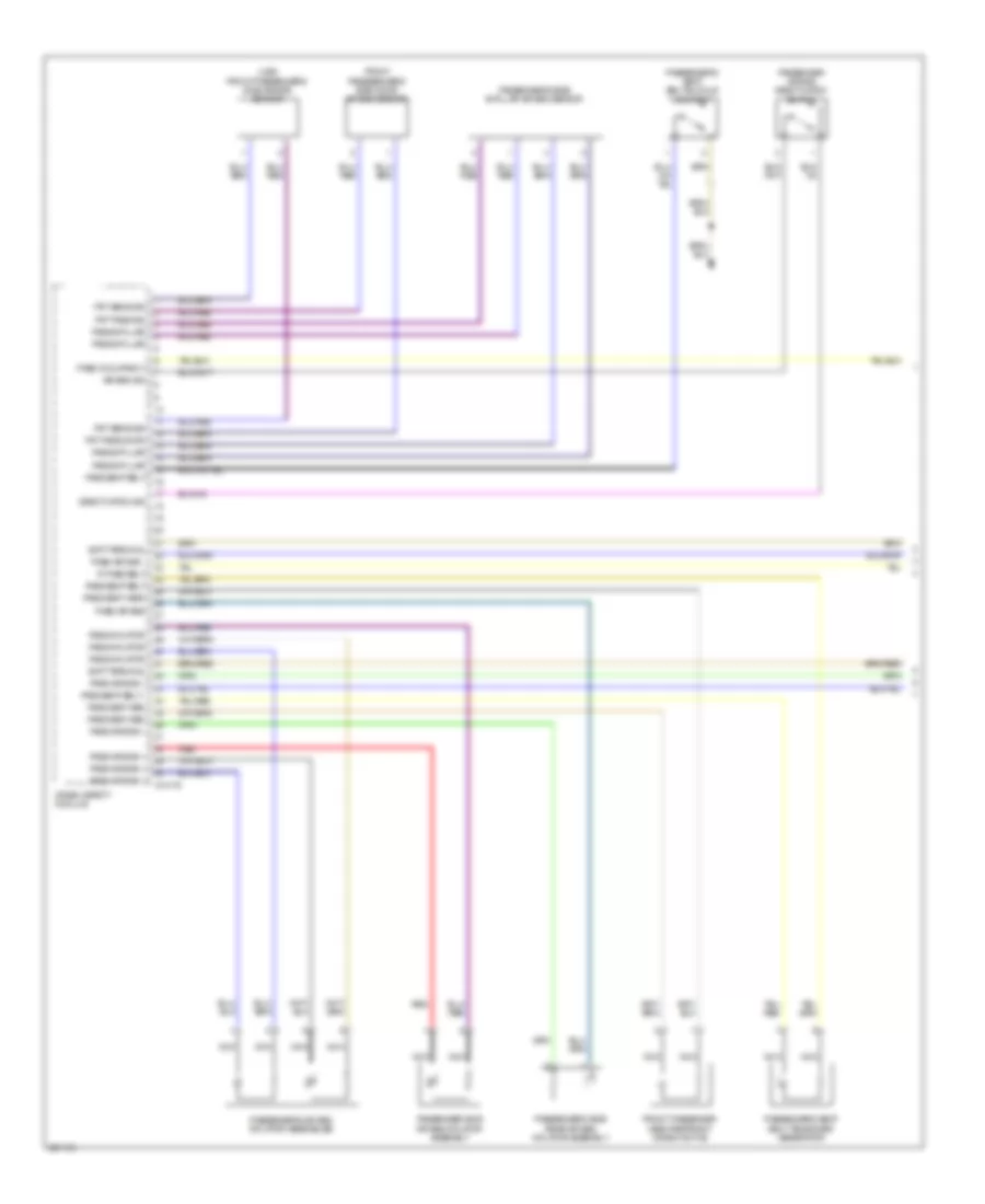 Supplemental Restraints Wiring Diagram 1 of 3 for BMW 528i 2009