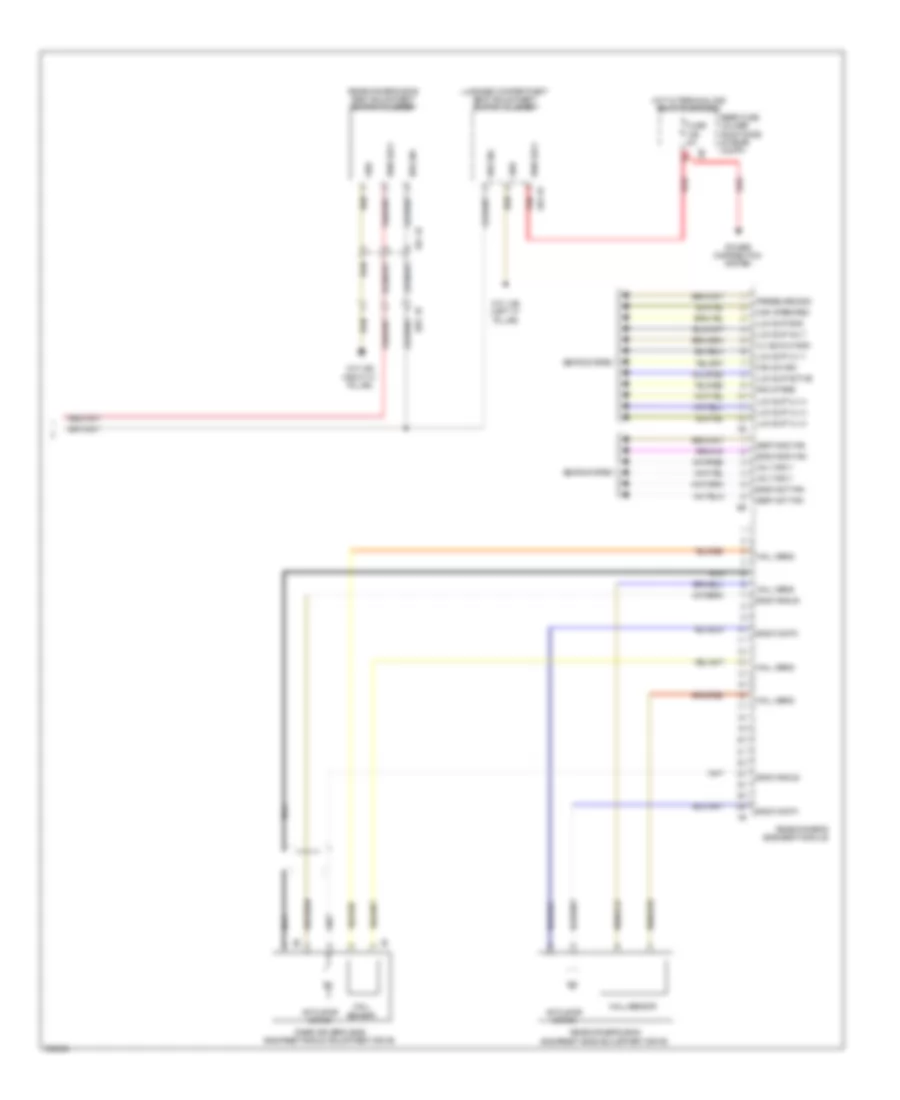 Left Memory Rear Seat Wiring Diagram 2 of 2 for BMW 550i GT 2011