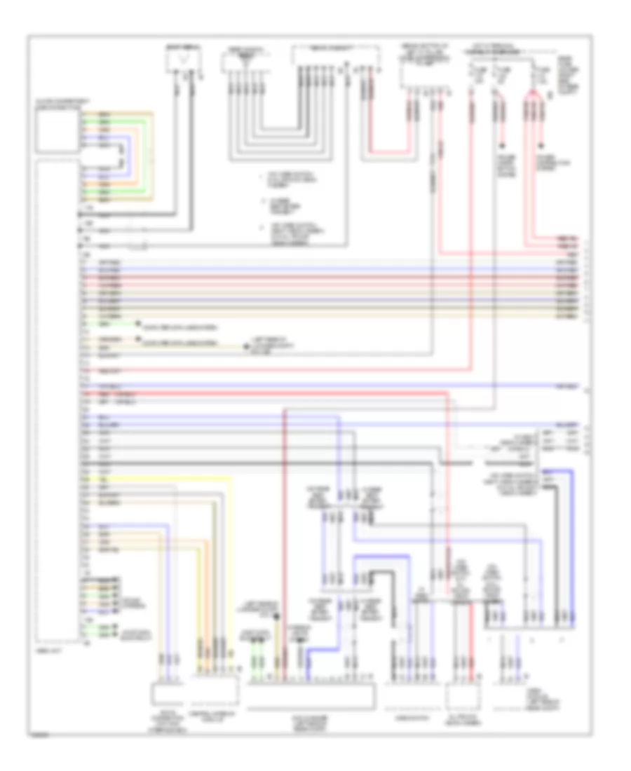 Navigation Wiring Diagram High without Hifi Radio 1 of 2 for BMW 550i GT 2011