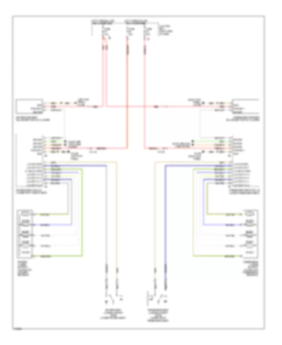 Front Lumbar Wiring Diagram, with Multi-Function Seats  without Active Seats for BMW 550i GT 2011